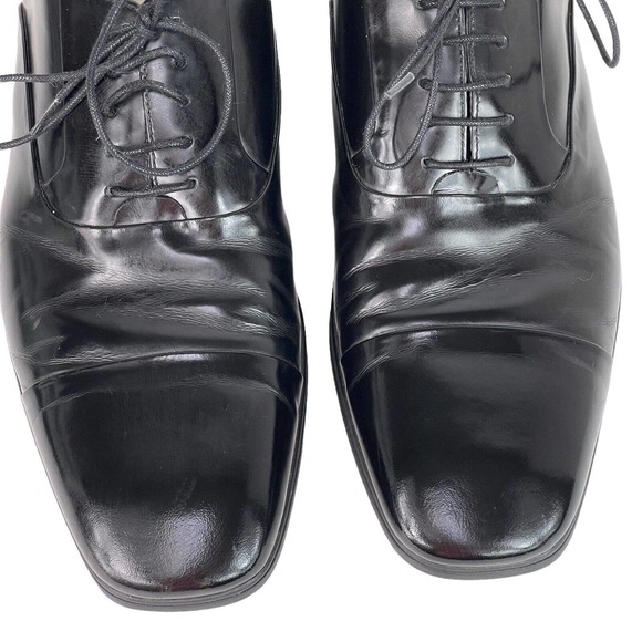 Kenneth Cole New York Mens Shoes Size 9.5 M Silver Technology Black Oxfords - Picture 11 of 11